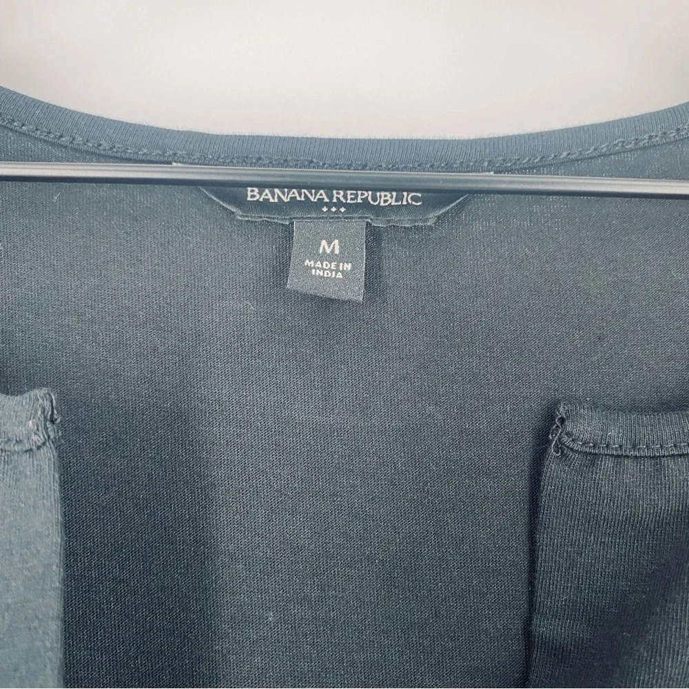 Banana Republic Black Notch-Neck Maxi Dress - Picture 7 of 10